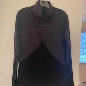 SMARTWOOD Black/Grey Funnel Neck